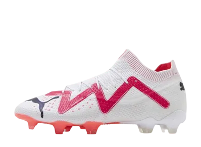 Puma Future Ultimate FG/AG "Puma White/Puma Black/Fire Orchid"