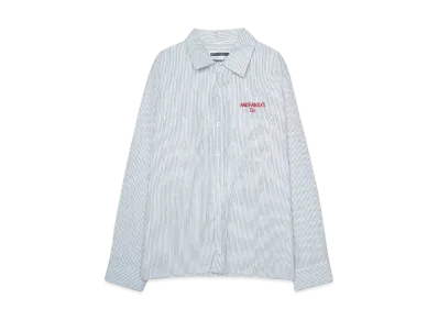 ANDFAMILYS STRIPE WORK SHIRTS "WHITE"