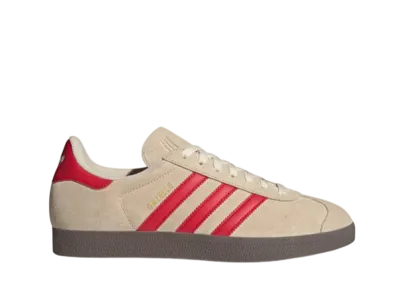 adidas Gazelle "Sand Strata/Better Scarlet/Cloud White"