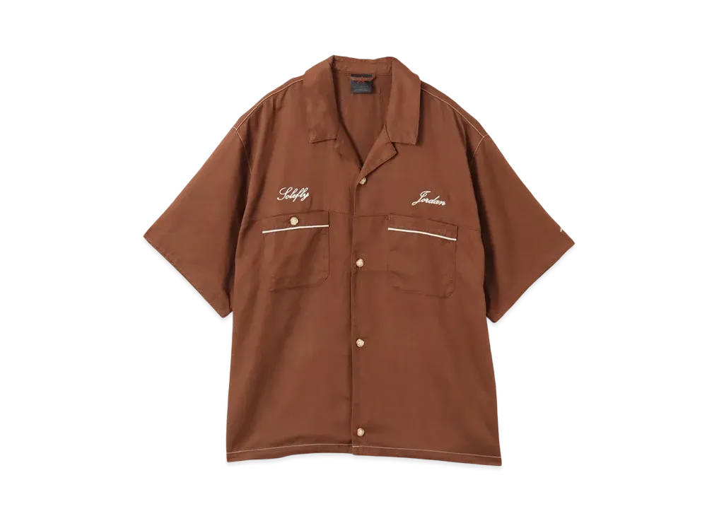 Nike Jordan x SoleFly Men's Barista Shirt "Brown"