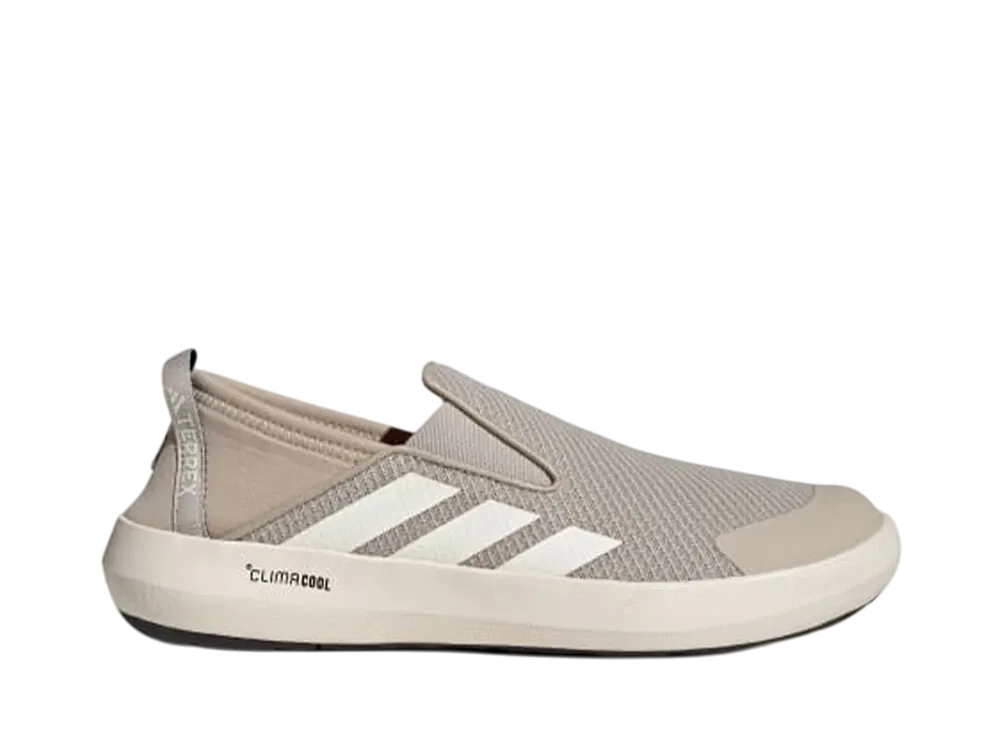 アディダス テレックス ボート スリッポン クライマクール "グレー/チョークホワイト/セミインパクトオレンジ"