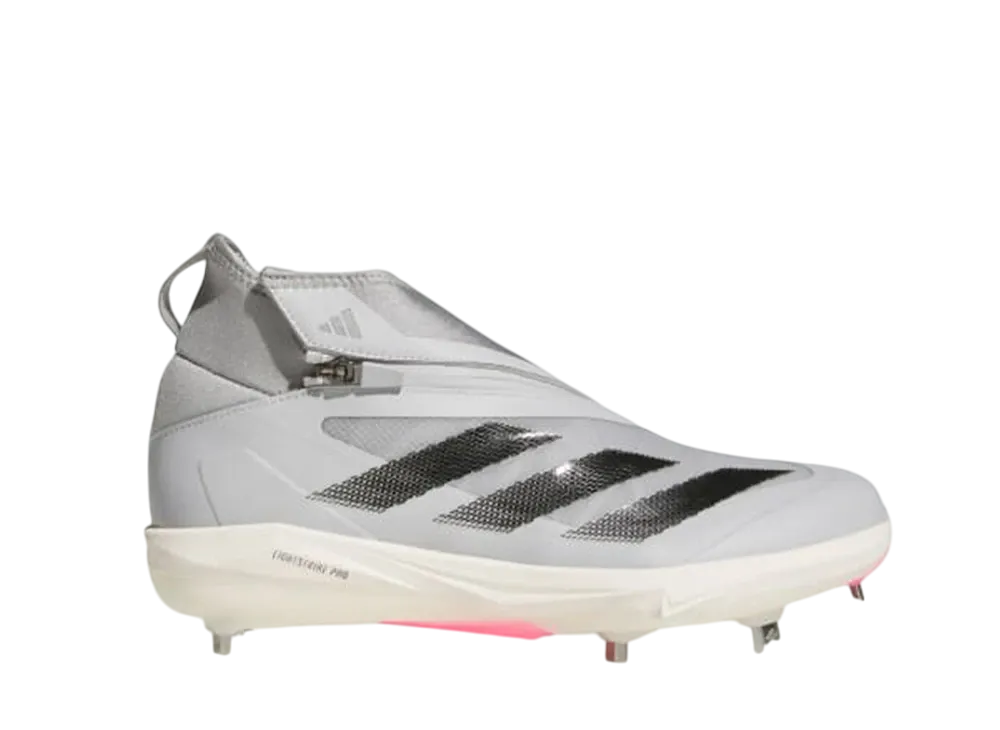 アディダス アディゼロ インパクトプラス ベースボールスパイク "チームミッドグレー/コアブラック/チームライトグレー"