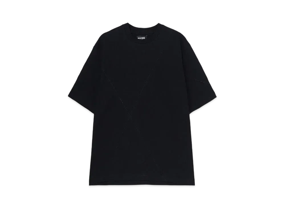 WILDSIDE Yohji Yamamoto x MINEDENIM Frankenstein Crewneck T-Shirts "Black"