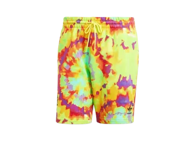 adidas Tie-Dye Shorts "Impact Yellow"