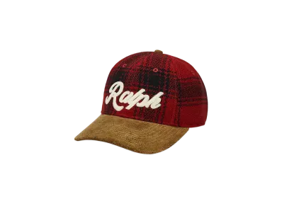 Polo Ralph Lauren Suedeville Check Wool Ball Cap "Multi"