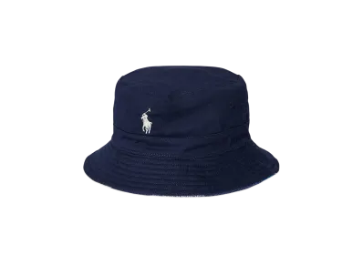 Polo Ralph Lauren Reversible Twill Patchwork Bucket Hat "Blue"