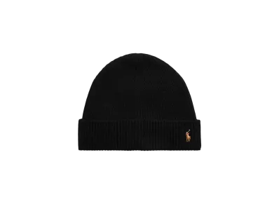 Polo Ralph Lauren Signature Pony Wool Blend Beanie "Black"
