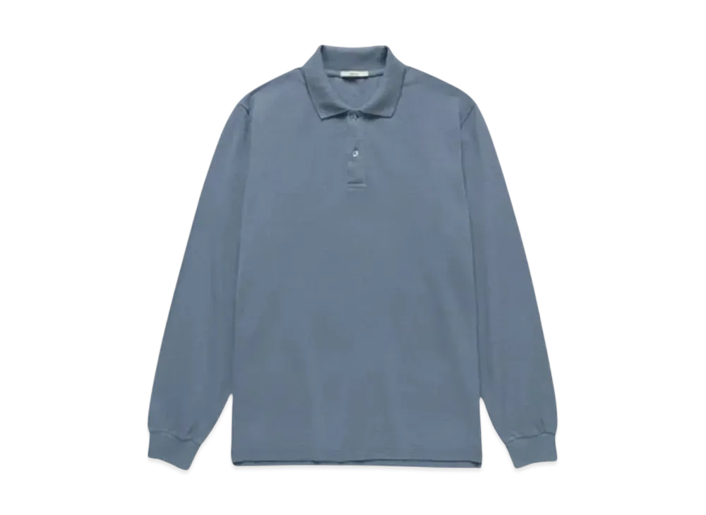 JJJJound Longsleeve Polo Shirt "Storm Blue"