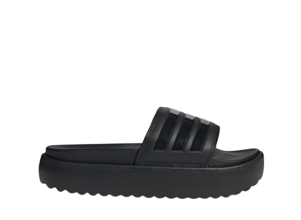 adidas Women's Adilette Platform Slides "Core Black"