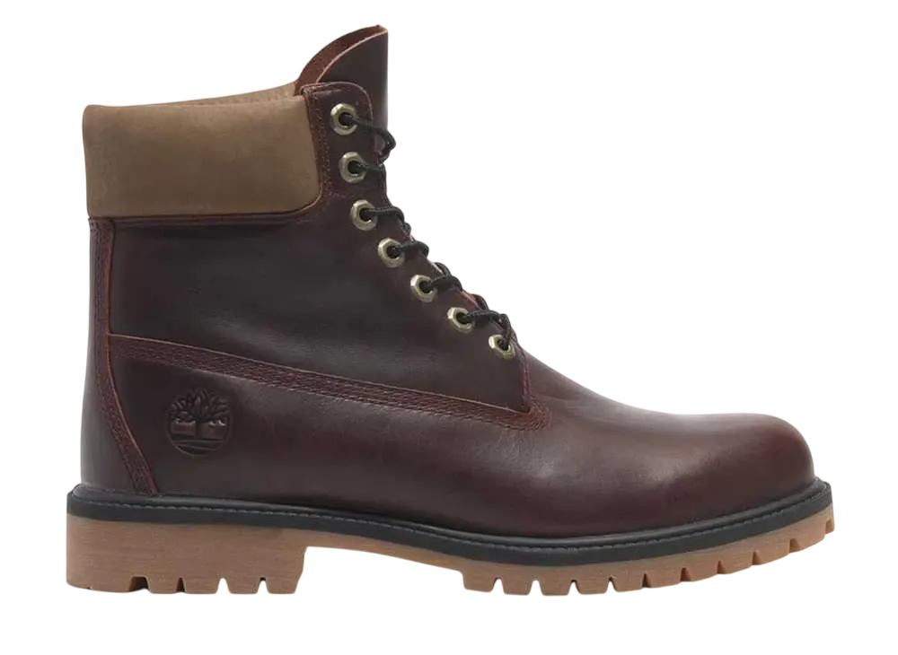 ティンバーランド ヘリテージ 6インチ レースアップ ウォータープルーフ ブーツ "バーガンディー"