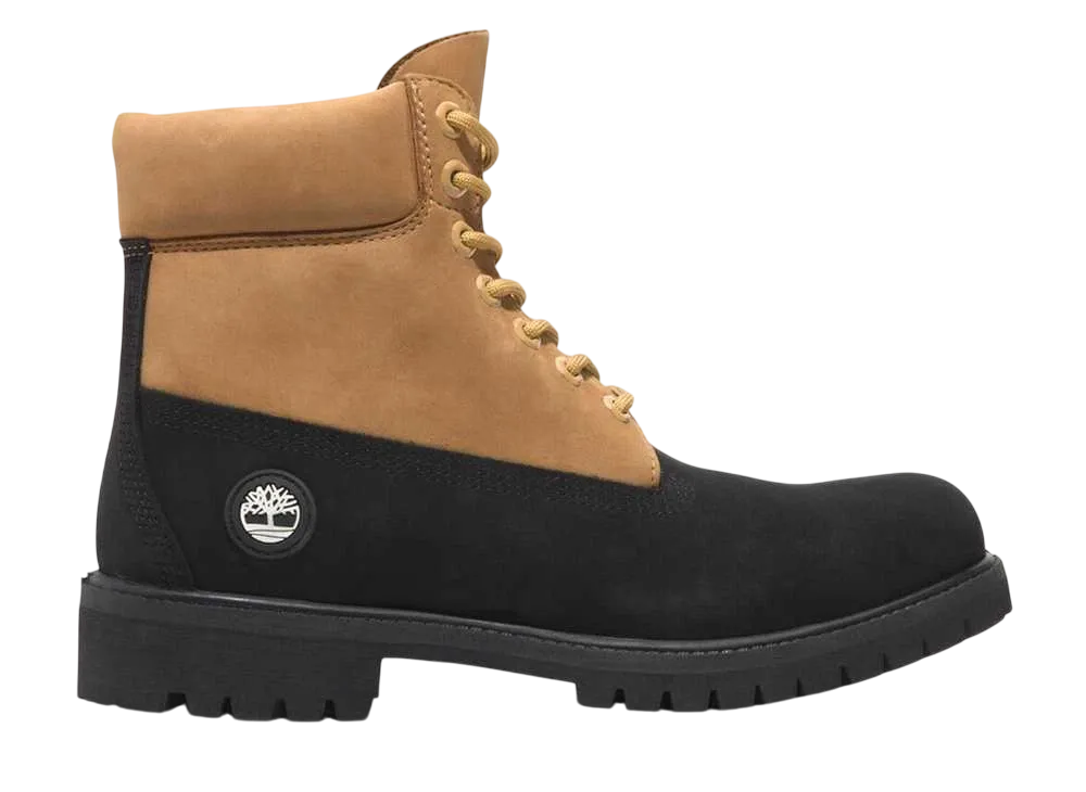 Timberland Premium 6inch Lace Up Waterproof Boots "Black/Wheat"
