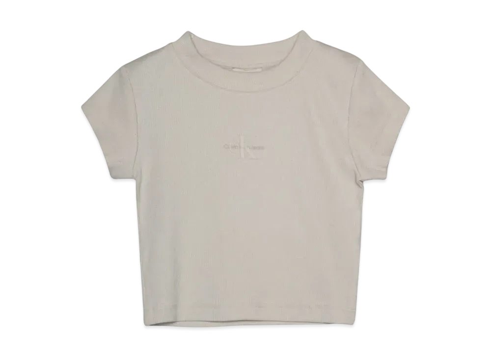 Calvin Klein Jeans A- MONOGRAM BABY TEE "Moonbeam"