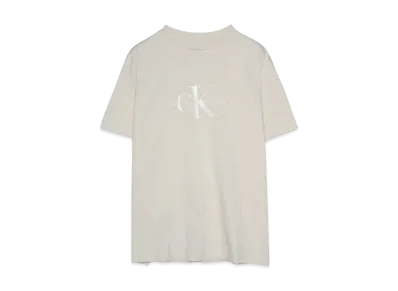 Calvin Klein Jeans SHINY MONOLOGO TEE "Moonbeam"