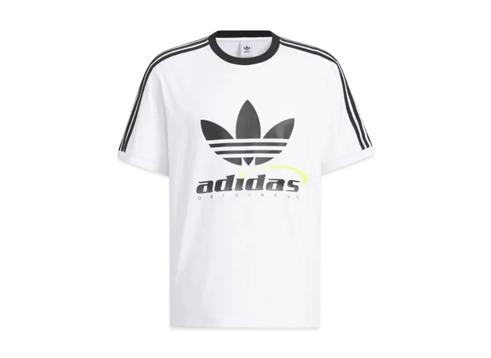 adidas Trefoil Logo Play Soccer Graphic Short Sleeve T-Shirt "White"