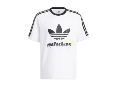 adidas Trefoil Logo Play Soccer Graphic Short Sleeve T-Shirt "White"
