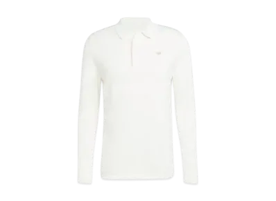 adidas Premium Long Sleeve Polo Shirt "Off White"