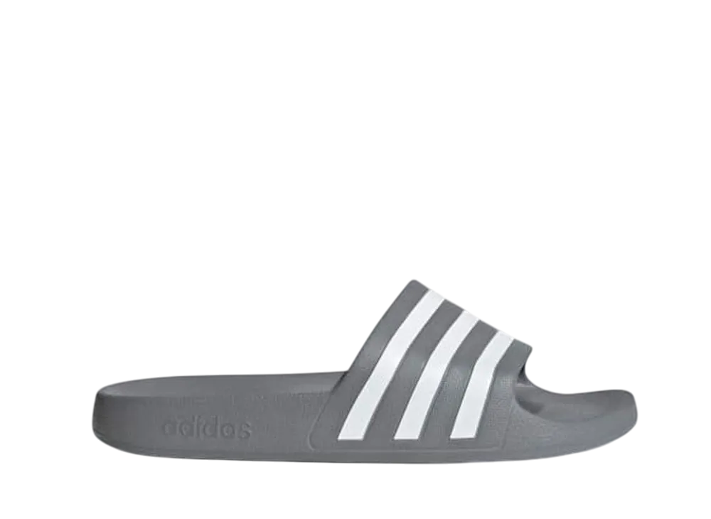 adidas Adilette Aqua Slides "Grey Three/Cloud White"
