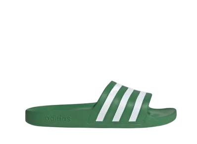 adidas Adilette Aqua Slides "Preloved Green/Cloud White"
