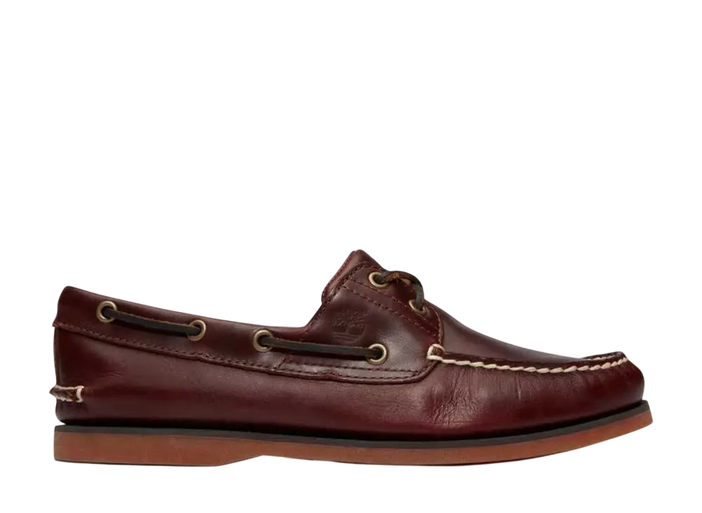 ティンバーランド クラシック 2アイ ボート シューズ "ブラウン"