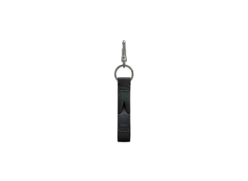 TOD'S Key Holder in Leather "Black"