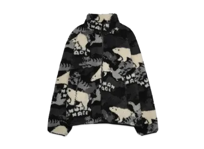 HUMAN MADE Animal Fleece Jacket "Gray"