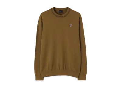 Paul Smith Sports Stripe Zebra Crew Neck Knit "SandBrown"
