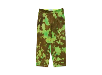HOMBRE Nino TIE DYE CORDUROY PANTS "L.GREEN"