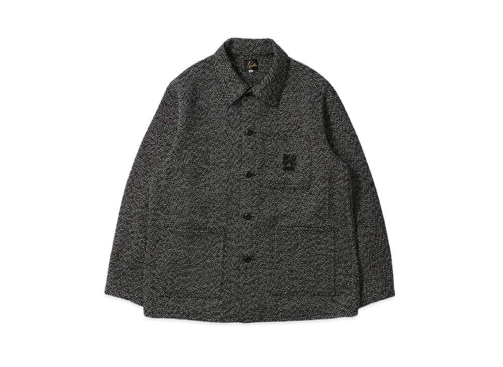 UNION x NEEDLES D.N. Coverall Jacket - Wool Herringbone "Black"