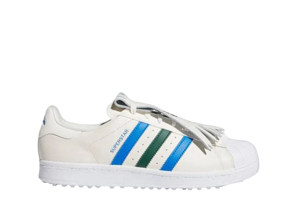 adidas Rolling Links Superstar Golf Spikeless "Chalk White/Collegiate Green/Blue Bird"