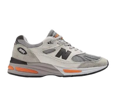New Balance 991V2 "Pelican/Abbey Stone/Persimmon Orange"