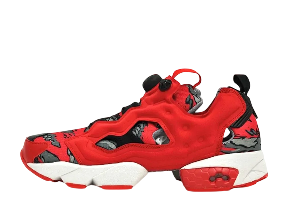 Stash × Reebok Instapump Fury OG "Excellent Red/Grey/Steel"