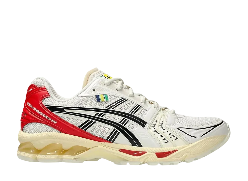 Ayrton Senna × Asics Gel-Kayano 14 "Birch/Fiery Red"