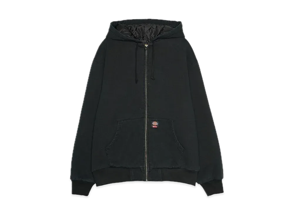 Supreme x Dickies Quilted Lined Zip Up Hooded Sweatshirt "Black"