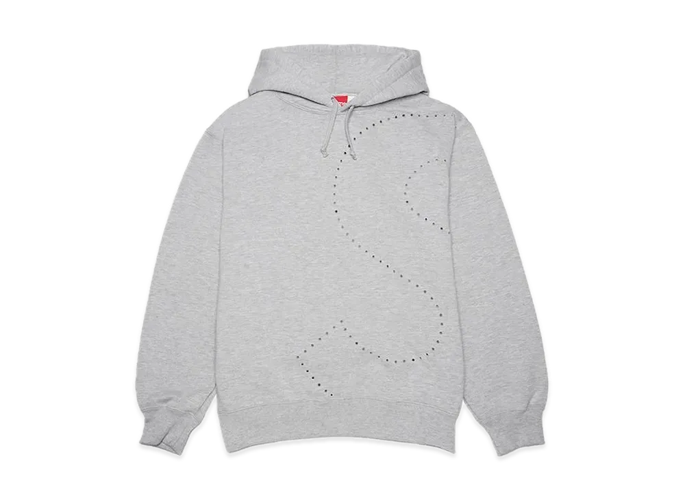 Supreme Laser Cut S Logo Hooded Sweatshirt "Grey"
