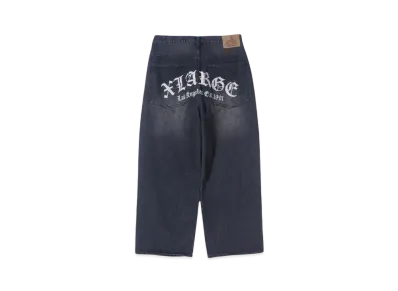 XLARGE OLD ENGLISH BAGGY DENIM PANTS "BLACK"