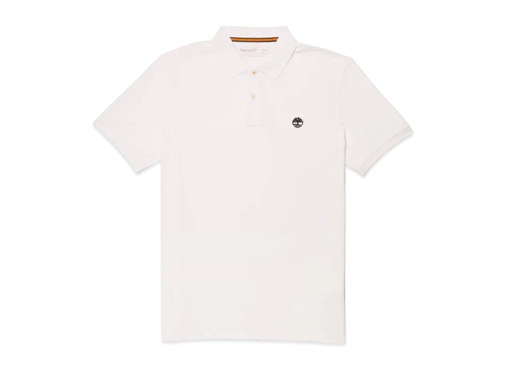 Timberland Men's Short Sleeve Millers River Picket Polo Shirt "White"
