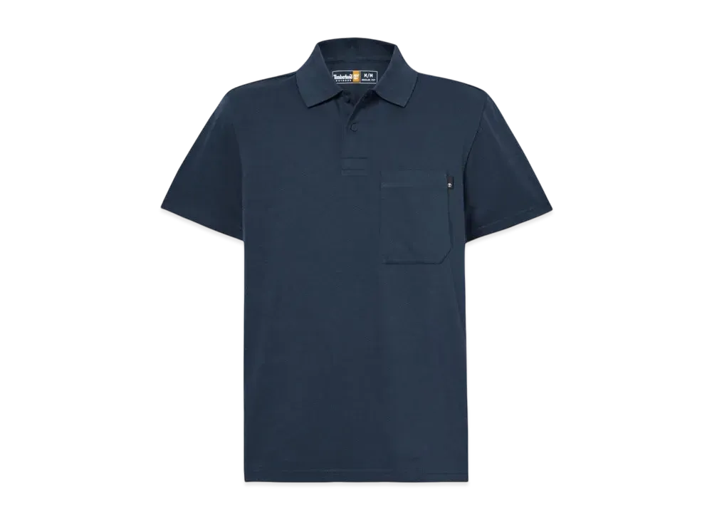 Timberland Men's Short Sleeve Timber Chill Anti UV Polo Shirt "Dark Sapphire"