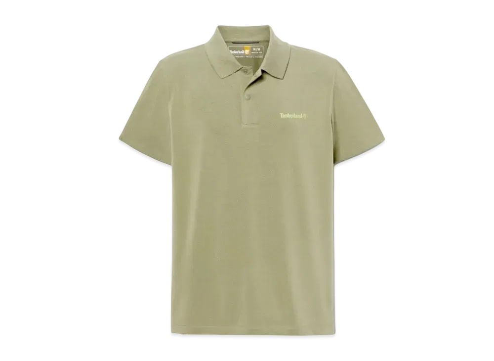 Timberland Men's Short Sleeve Polartec Quick Dry Breathable Fabric Polo Shirt "Castle Earth"