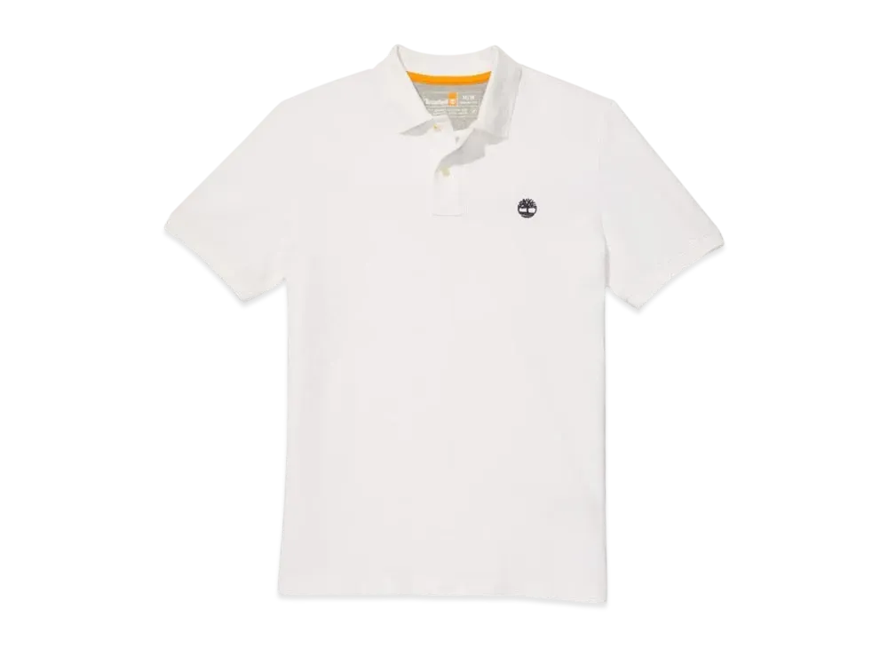 Timberland Men's Short Sleeve Millers River Picket Polo Shirt "White"