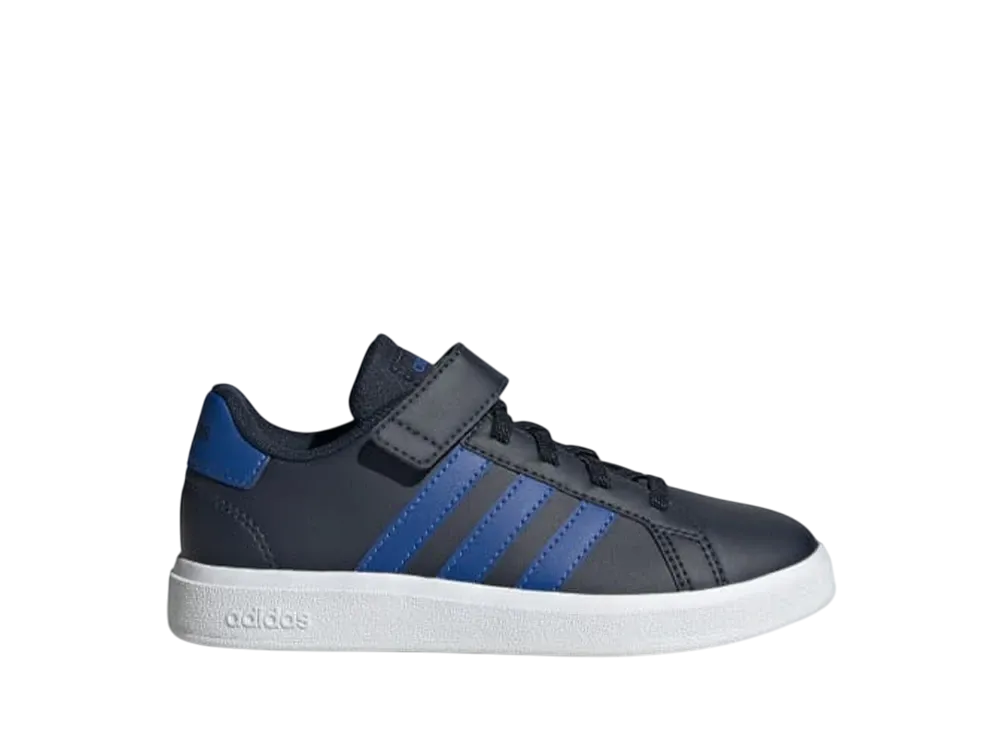 アディダス GS グランドコート コートエラスティックレース&トップストラップ "レジェンドインク/ロイヤルブルー/クラウドホワイト"