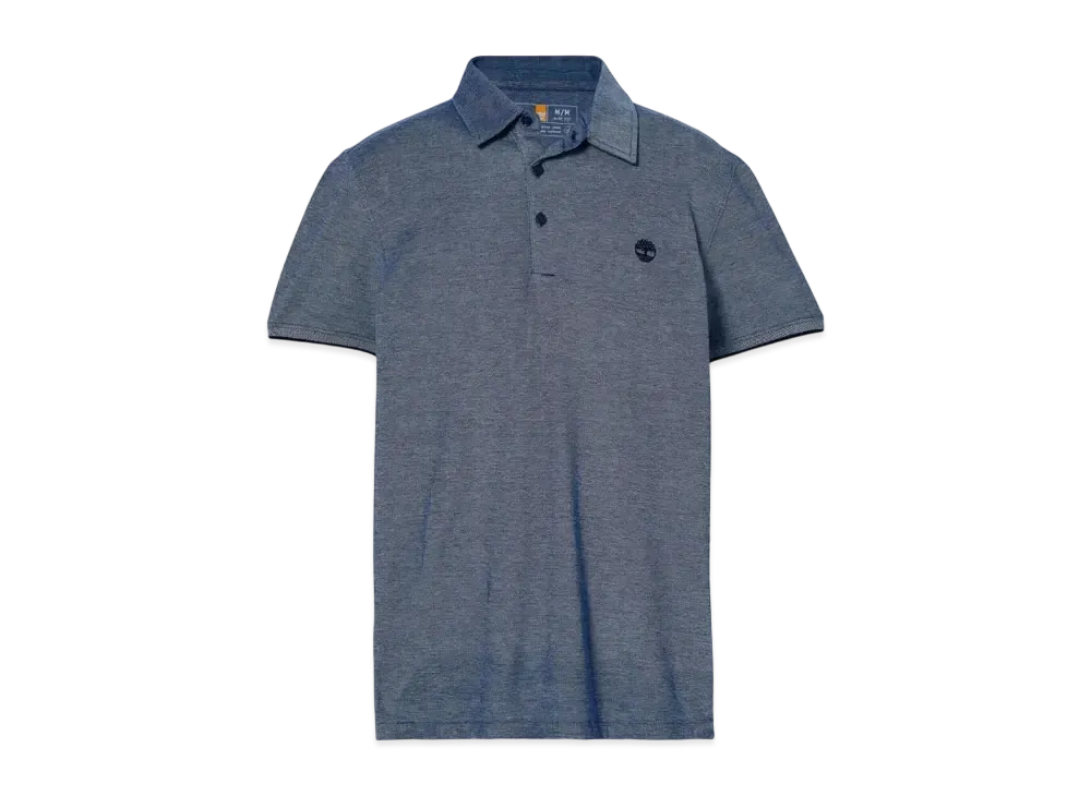 Timberland Men's Short Sleeve Oxford Polo Shirt "Dark Sapphire"