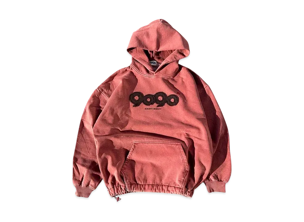 9090 OG Logo Rich Ballon Hoodie "Pigment Red"