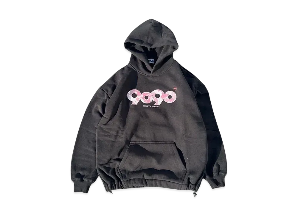 9090 OG Logo Rich Ballon Hoodie "Black Pink Camo"