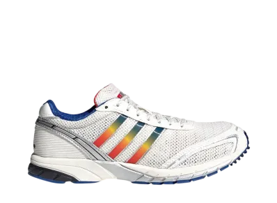 adidas Women's Adizero Adios OG "Core White/Royal Blue/Yellow"