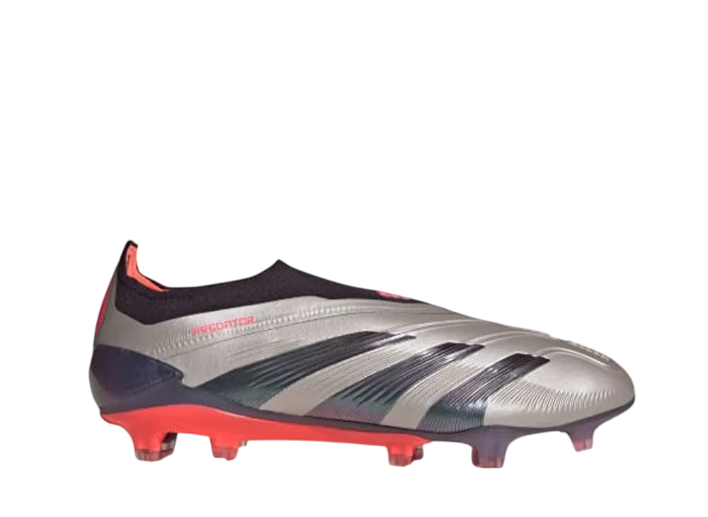 アディダス プレデター エリート レースレス FG "プラチナメタリック/オーロラブラック/カーボン"