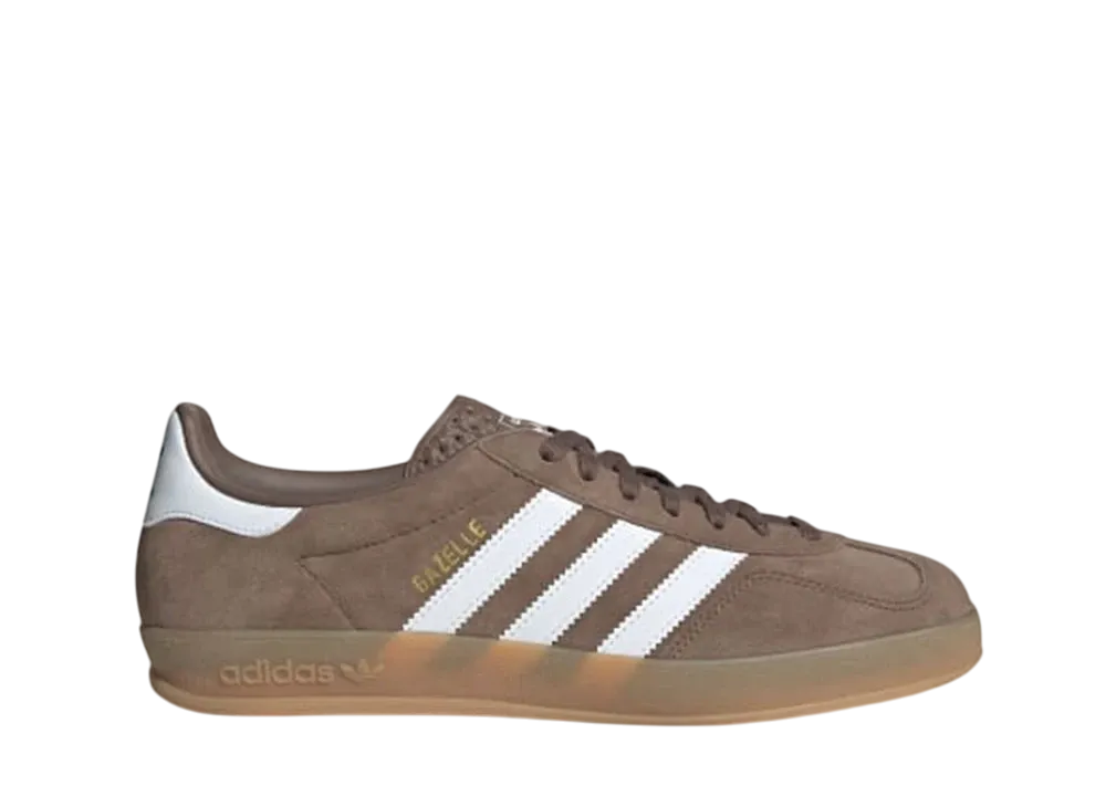 アディダスオリジナルス ガゼル インドア "アースストレータ/クラウドホワイト/ゴールドメタリック"