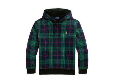 Polo Ralph Lauren Check Pile Fleece-Lined Hoodie "Green"