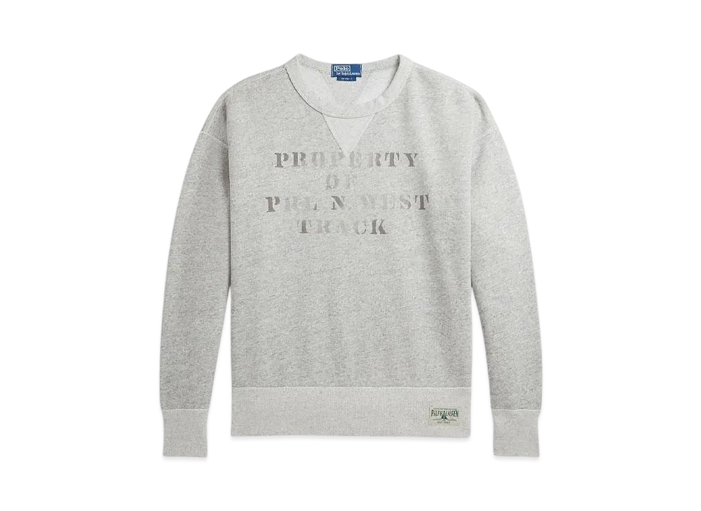 Polo Ralph Lauren Vintage Fit Fleece Graphic Sweatshirt "Gray"