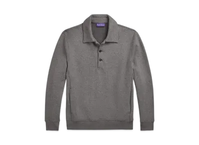 Ralph Lauren Purple Label Fleece Colored Sweatshirt "Gray"