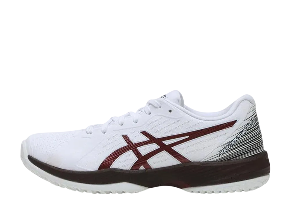アシックス ソリューション スウィフト FF OC "ホワイト/アンティークレッド"